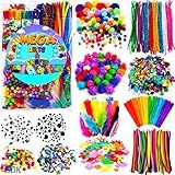 Goody King Arts and Crafts Supplies for Kids - 1170Pcs+ Craft Art Supply Kit for Toddlers Kids Craft Supplies & Materials Age 4 5 6 7 8 9 - Christmas D.I.Y. Crafting School Supplies