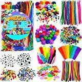 Goody King Arts and Crafts Supplies for Kids - 1170Pcs+ Craft Art Supply Kit for Toddlers Kids Craft Supplies & Materials Age 4 5 6 7 8 9 - Christmas D.I.Y. Crafting School Supplies