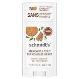 Schmidt's Aluminum-Free Vegan Deodorant Sandalwood & Citrus for Women and Men, with 24 Hour Odor Protection, Natural Ingredients, Cruelty-Free, 2.65 oz