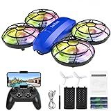Swifsen Drones for Kids with Camera,Rc Drone Indoor Small Helicopter,Birthday Gifts for Boys and Girls Beginners Friendly,Mini Quadcopter Toy With 2 Batteries,Propeller Protect,Altitude Hold
