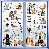 CCINEE Halloween Window Stickers - 10 Sheets Window Clings Decals for Party Decoration, Indoor & Outdoor Home Decor