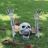 AISENO Realistic Skeleton Stakes Halloween Decorations for Lawn Stakes Garden Halloween Skeleton Decoration Outdoor