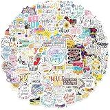 Inspirational Stickers for Adults Teens Kids, 100PCS Waterproof Motivational Words Stickers for Waterbottle Journaling Scrapbook Laptop Phone Positive Affirmations