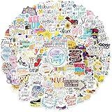 Inspirational Stickers for Adults Teens Kids, 100PCS Waterproof Motivational Words Stickers for Waterbottle Journaling Scrapbook Laptop Phone Positive Affirmations