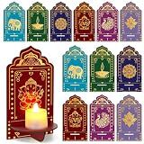 12 Pack Diwali Decorations Wooden Candle Holders for Home Hangings Gifts