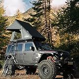 WildFinder Rooftop Tent Hard Shell Roof Top Tent Hardshell Suitable for Jeep SUV Truck Van, 2-3 Person, Gray