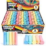 JOYIN 150 Pcs Sidewalk Chalk Set in 30 Packs, 5 Colors, Giant Box Non-Toxic Jumbo Washable Chalk for Outdoor Art Play, Painting on Chalkboard, Kitchen, Blackboard, Playground, Outdoor