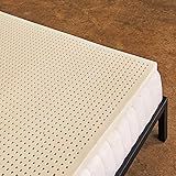 Pure Green Natural Latex Mattress Topper - Soft - 1 Inch - Twin XL Size (GOLS Certified Organic)