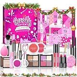 Makeup Advent Calendar 2025, 24 Days Christmas Gift Makeup Sets For Women Teen Girl, 2025 Xmas Countdown Calendar Cosmetics Holiday Surprise Make Up Gift Kits for Women Full Kit