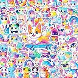 Yqskt 200PCS Cute Rainbow Animal Stickers for Kids Teens Adults