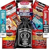 Beef Jerky Gift Baskets For Men - Dad Gifts, Birthday Gifts For Men Who Have Everything With Beef Jerky Variety Pack - Mens Gifts, Dad Birthday Gift, Care Package For Men, Husband Birthday Gift By