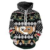 Ugly Christmas Sweater Men Women Sweatshirt Hoodie Funny Cute Xmas Santa Graphic Tees Christmas Sweaters New Years Eve Holiday Party Vacation Outfits Fall Fashion Must Haves Clothes Clothing Tops