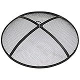 Sunnydaze Heavy-Duty Steel Mesh Fire Pit Screen - Fire Pit Spark Screen with Handle - 40-Inch Diameter