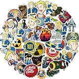 52pcs Game Stickers Pack - Waterproof Vinyl Decals for Laptop, Water Bottle, Gaming Gear, Refrigerator, Game Stickers for Adult Teens Party Favors