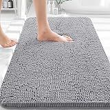 OLANLY Bathroom Rugs 30x20, Extra Soft Absorbent Chenille Bath Rugs