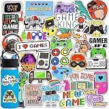 DETICKERS Water Bottles Stickers for Boys Kids 50 PCS Waterproof Video Game Vinyl Stickers Gamer Gifts for Teen Boys