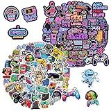 XimuDes 100PCS Video Game Stickers – Waterproof Vinyl Neon Gaming Stickers, Gamer Decor for Laptops, Water Bottles, Skateboards, and Luggage