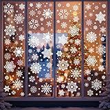 Snowflake Window Clings Stickers | 456Pcs Snowflake Clings Window Decal Christmas Decorations Christmas Stickers Winter Xmas Decorations Indoor Outdoor Glass Accesories Decor Supplies