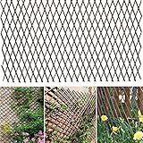 Helprise Expandable Willow Lattice Fence Panel Plant Support Garden Trellis for Climbing Vine Ivy Rose Cucumbers Clematis Outdoors Garden Yard, 36X92 Inch(1PC)