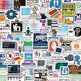 Yqskt 200PCS Programming Stickers, Vinyl Coding Stickers for Developers Programmers Engineers Geeks, Tech Sticker Pack for Laptop Water Bottle, Computer Science Gift