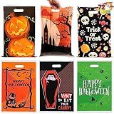 JOYIN 72 Pcs Halloween Candy Bag for Trick or Treating, Plastic Goodie Bags Assorted for Halloween Trick-or-Treat Snacks Party Favors, Event Party Favor Supplies Classroom Prizes