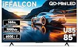 iFFALCON 85" 4K MiniLED Smart TV | PS5 & Xbox Ready, 4X HDMI 2.1 | Hotel, Home & Office Use | 144Hz VRR 288Hz, Dolby Vision Gaming, Dolby Atmos, IMAX Enhanced, Google TV, Alexa | 85U85