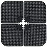 Best Choice Products 4-Piece 174lb Capacity Faux Wicker Cantilever Offset Patio Umbrella Stand Heavy-Duty Square Plate Set w/Easy-Fill Spouts for Water or Sand