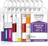 8-Pack Cruise Luggage Tag Holder, Cruise Luggage Tag Holder can be Used for 2026 Carnival, NCL, MSC Cruises, and Princess Ships Offer