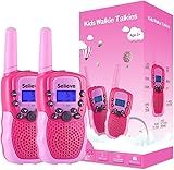 Selieve Toys for 3-12 Year Old Girls Boys, Walkie Talkies for Kids 22 Channels 2 Way Radio Toy with Backlit LCD Flashlight, 3 Miles Range for Outside, Camping, Hiking