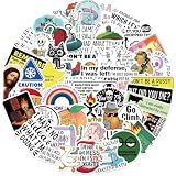 50Pcs Funny Adults Stickers Bulk, Prank Meme Sticker for Kids Teens Adults, Snarky Vinyl Water Bottle Dirty Stickers Pack, Waterproof Cool Decals for Laptop Scrapbook Sarcastic Hard Hats (50PCS)
