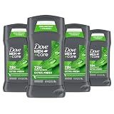 DOVE MEN + CARE Antiperspirant Deodorant Stick Extra Fresh, 4 Count, 2.7 oz