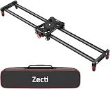Zecti Camera Slider 24"/60 cm Adjustable Carbon Fiber Camera Dolly Track