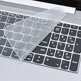 Ultra Thin Keyboard Cover Protector, Compatible with Laptop Notebook 13" 14" 15.6" 16" 17" inch Universal Silicone Keyboard Protector Skin Waterproof Dustproof (Transparent,for 15"-17.6")