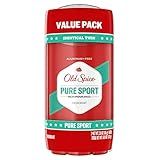 Old Spice High Endurance Deodorant for Men, Aluminum Free, Pure Sport Scent, 3.0 oz Twin Pack
