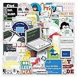 Programming Stickers,50Pcs Gifts for Developers Programmers Hackers Engineers, Program Stickers for Laptop Computer Water Bottles Luggage Vinyl Waterproof Decals
