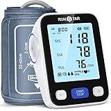 RunStar Upper Arm Blood Pressure Monitor with Wide Range Cuff (8.6'' -16.5'') for Home Use FSA&HSA Eligible, Automatic Digital BP Machine with Storage Bag, 2x99 Reading Memory