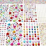 MYDBUYSOME 2774pcs Gem Stickers Jewels for Crafts, Adhesive Gems Rhinestone