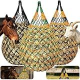 Hay Nets for Horses, 3-Pack Large-Capacity Hay Net for Horses Goats & Sheep