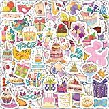 300PCS Happy Birthday Stickers, Birthday Stickers for Kids and Adults, Birthday Party Supplies for Guitars, Laptops, and Water Bottles