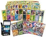 Pokémon 100 Pokemon Card Lot with Legendary Ultra Rare Cards- Bundle with a LCC Deck Box Included