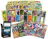Pokémon 100 Pokemon Card Lot with Legendary Ultra Rare Cards- Bundle with a LCC Deck Box Included