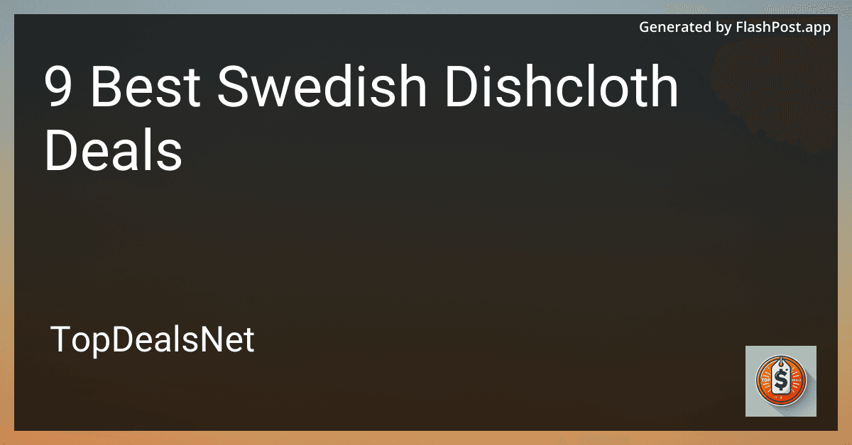 9 Best Swedish Dishcloth Deals in 2025 preview