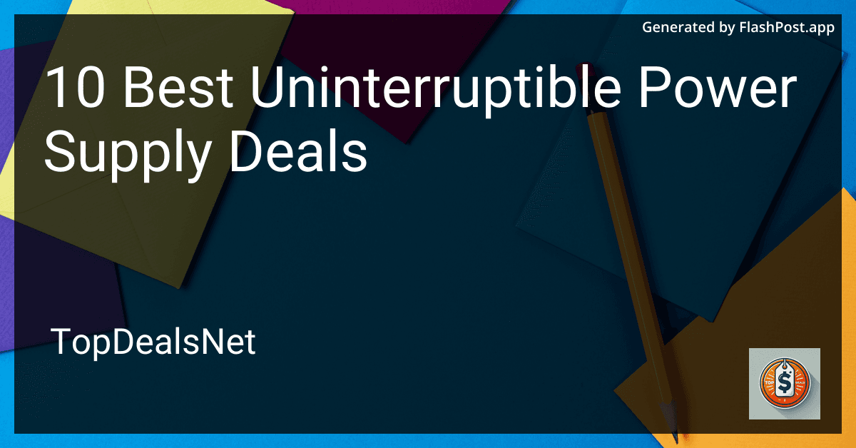 10 Best Uninterruptible Power Supply Deals in 2025 image