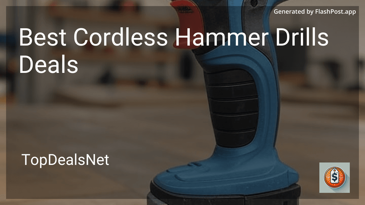 10 Best Cordless Hammer Drills Deals in 2026