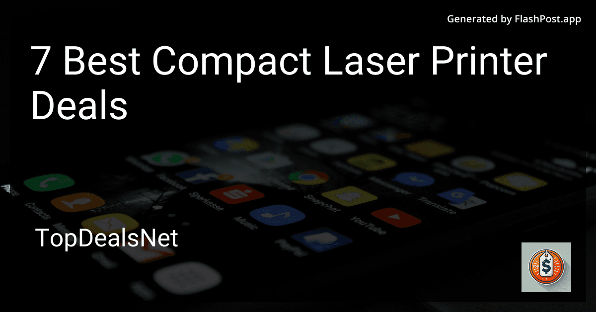 7 Best Compact Laser Printer Deals in 2025 preview