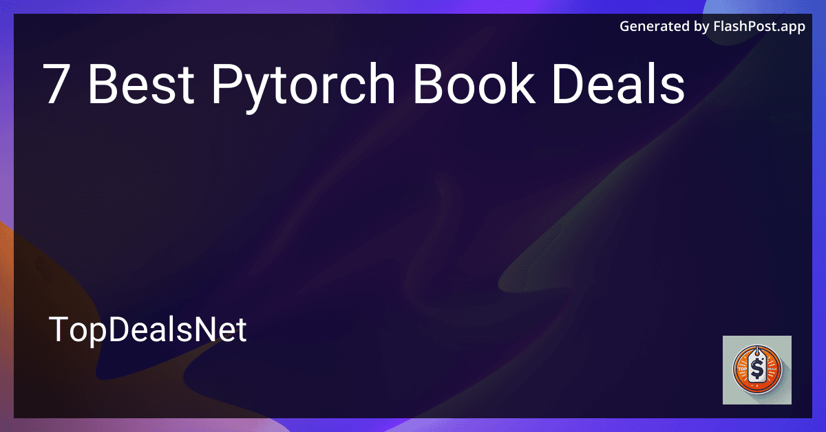 7 Best PyTorch Book Deals in 2025 image