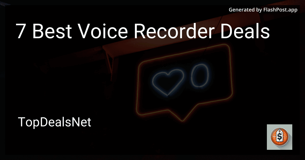 7 Best Voice Recorder Deals in 2025 preview