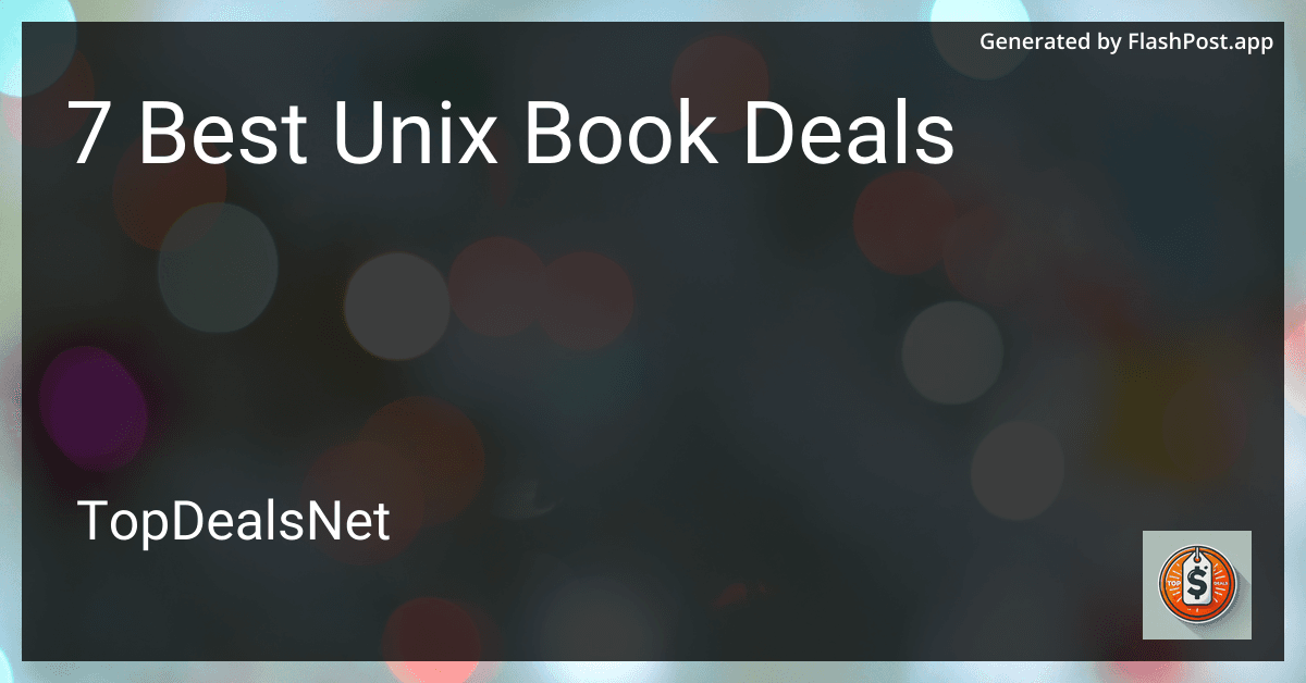 7 Best Unix Book Deals in 2025 image