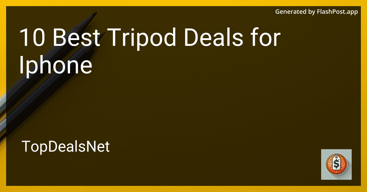 10 Best Tripod Deals for iPhone in 2025 image