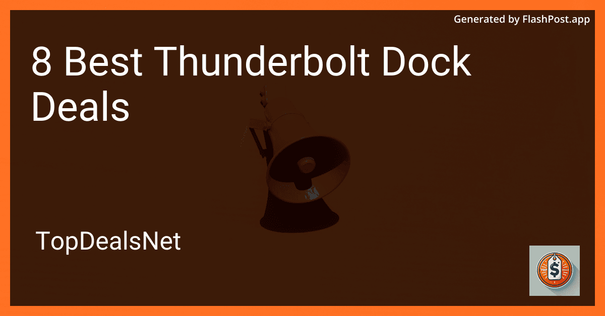8 Best Thunderbolt Dock Deals in 2025 image